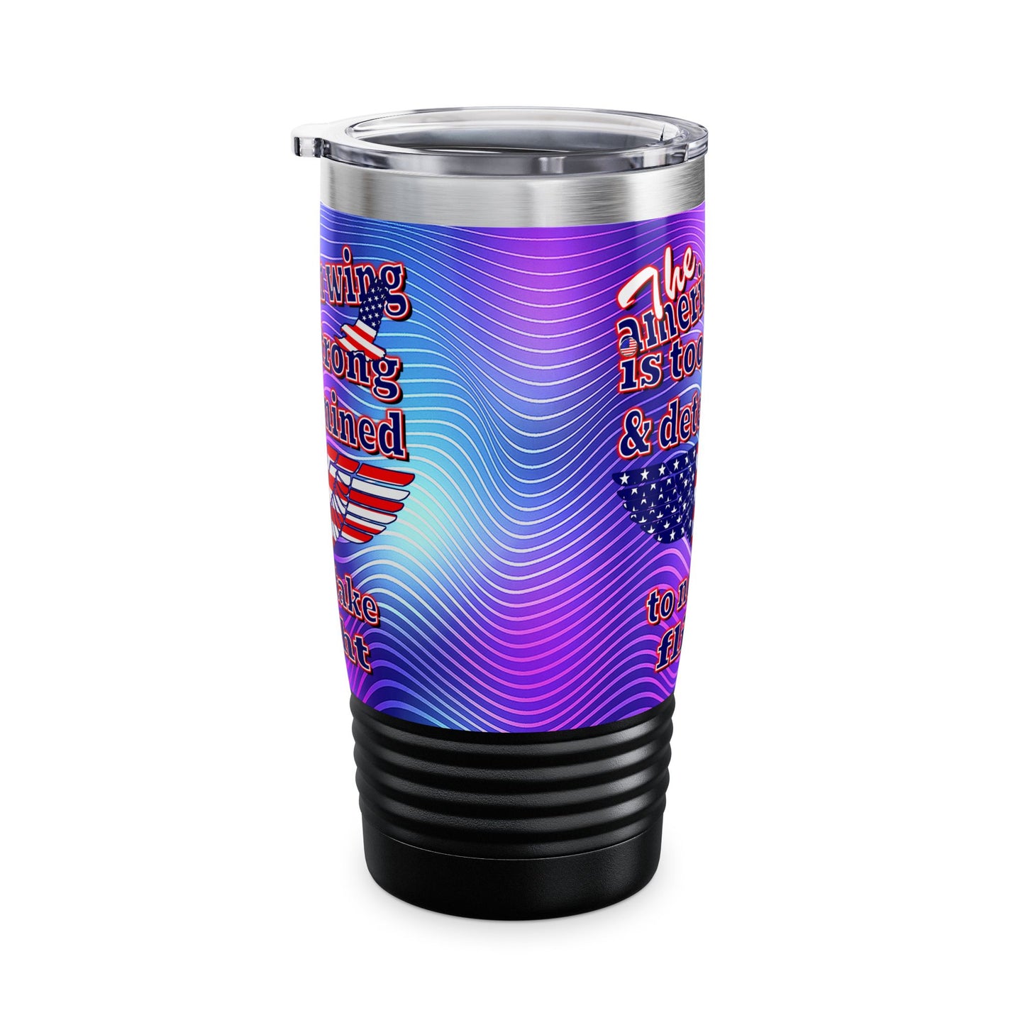 american wing - Ringneck Tumbler, 20oz (purple wave)