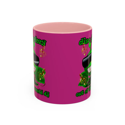 disc jockey - Accent Mug (pink)