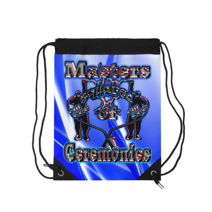 em cee squared - Drawstring Bag (blue-white wave)