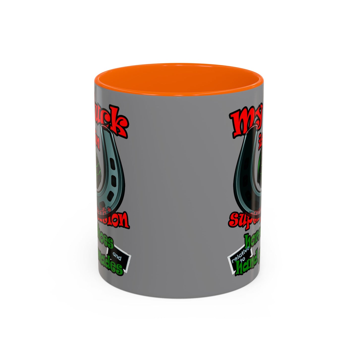 my luck - Accent Mug (grey)
