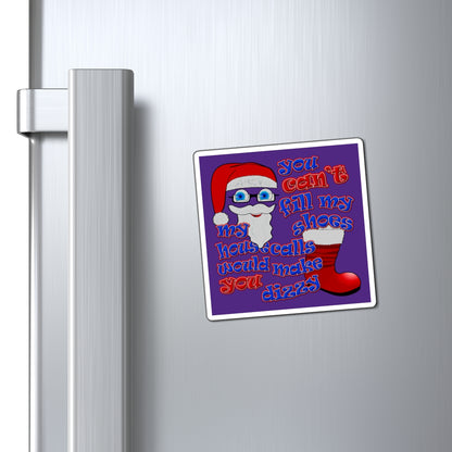 santa's shoes - Magnets - (purple)