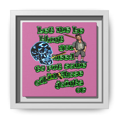 og - framed canvas art (light pink)