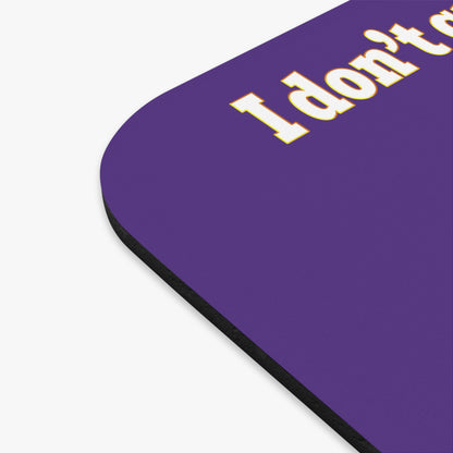 I don't care that your green - Mouse Pad (Rectangle) (purple)