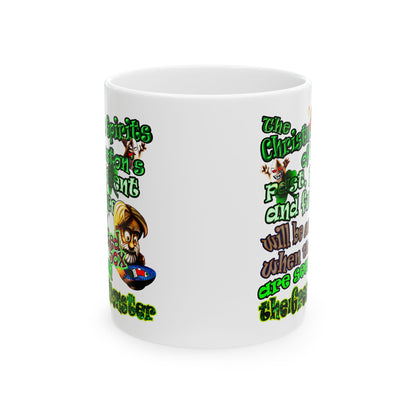 christmas spirits of boston - White Mug (white)