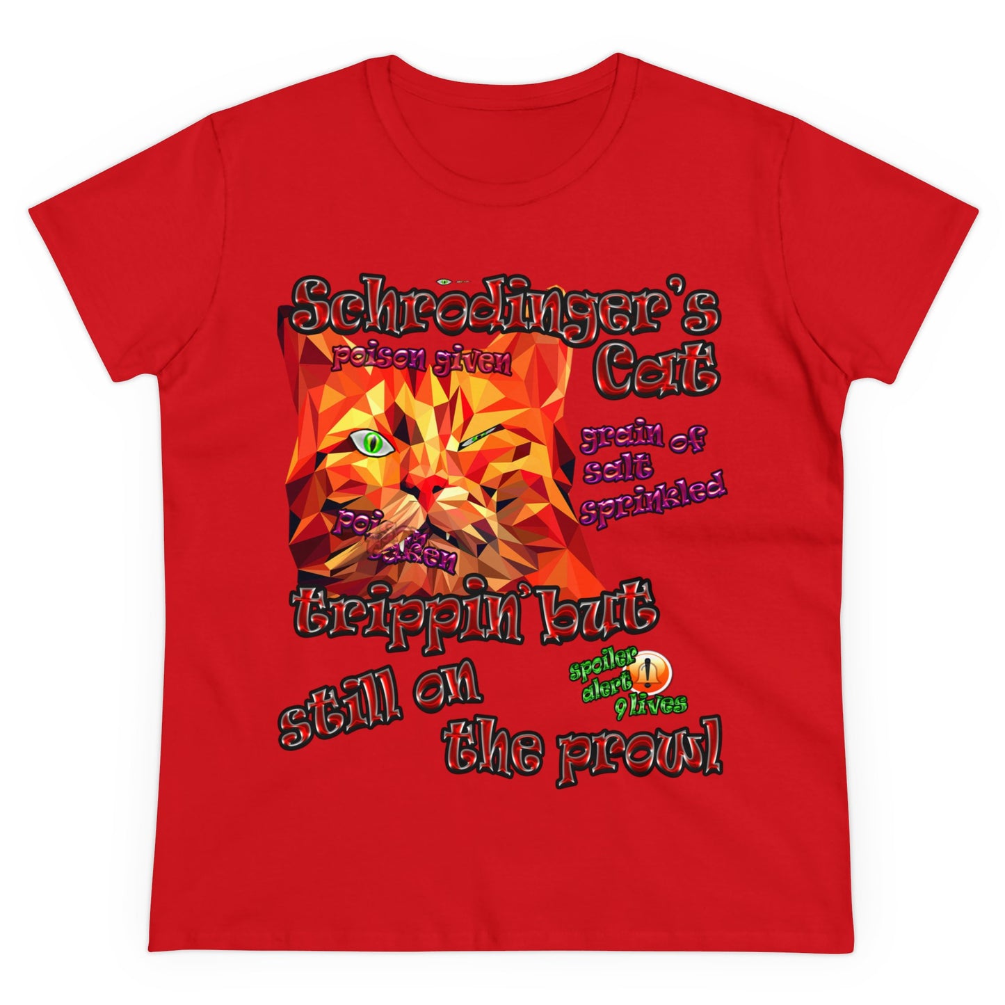 schrodinger's cat - Women's Midweight Cotton Tee