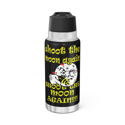 shoot the moon again - Gator Tumbler, 32oz (black)