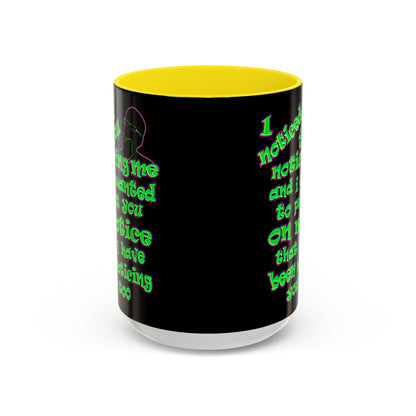 noticed you noticing - Accent Mug (black)