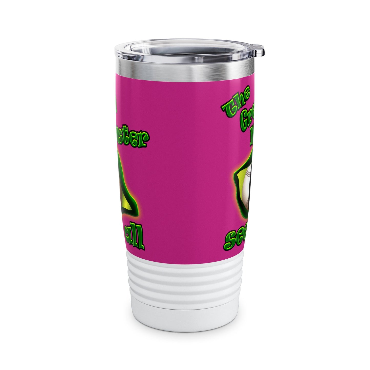 green monster - Ringneck Tumbler, 20oz (pink)