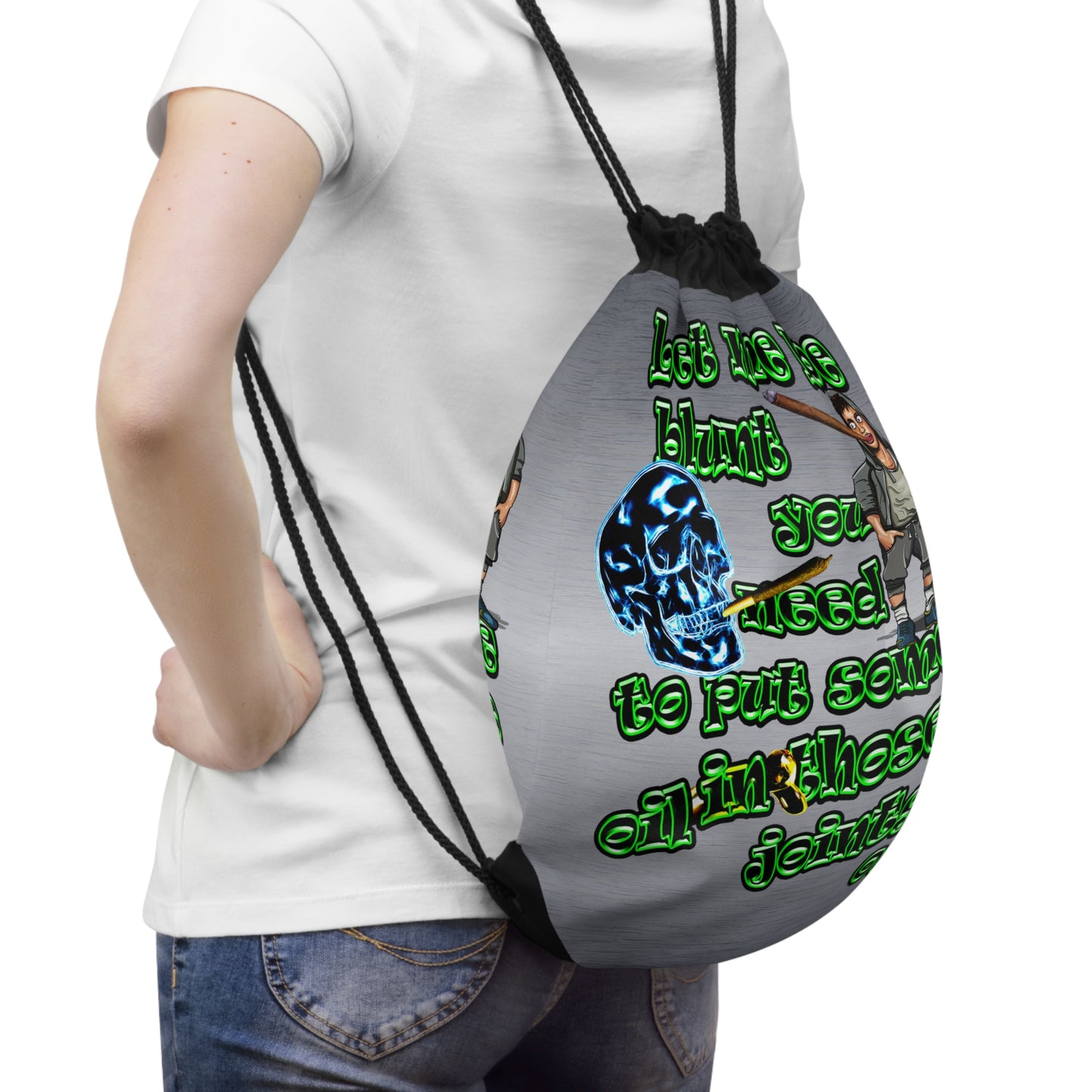 og - Drawstring Bag (brushed nickel)