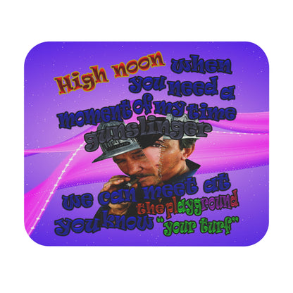 high noon - Mouse Pad (Rectangle) (purple-pink wave)