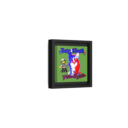 tag that - framed canvas art (green)