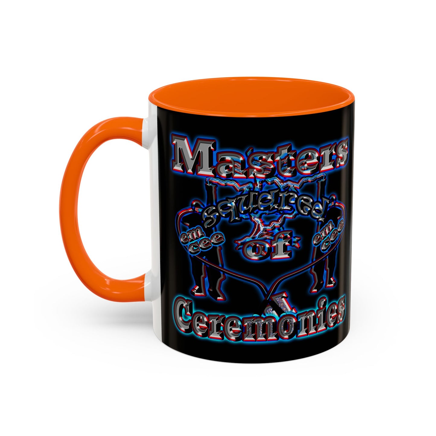 em cee squared - Accent Mug (black)