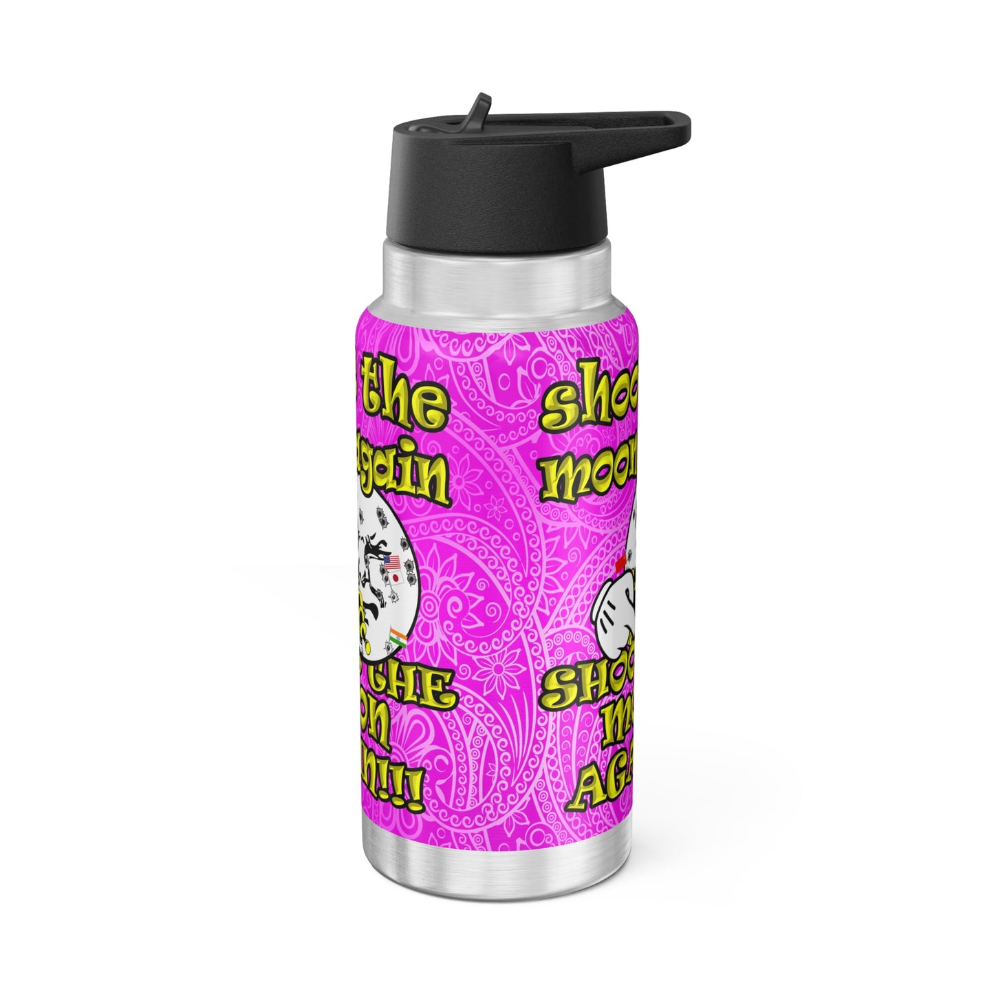 shoot the moon again - Gator Tumbler, 32oz  (pink swirl)