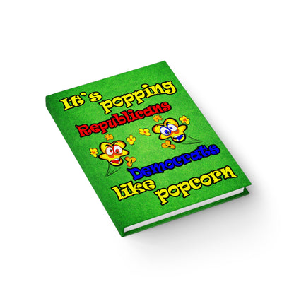 popping like popcorn - journal-blank (green turf)