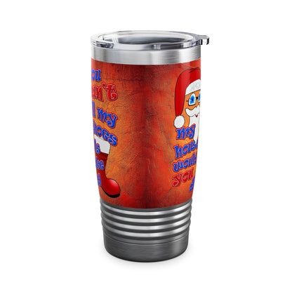 santa's shoes - Ringneck Tumbler, 20oz (burnt orange)