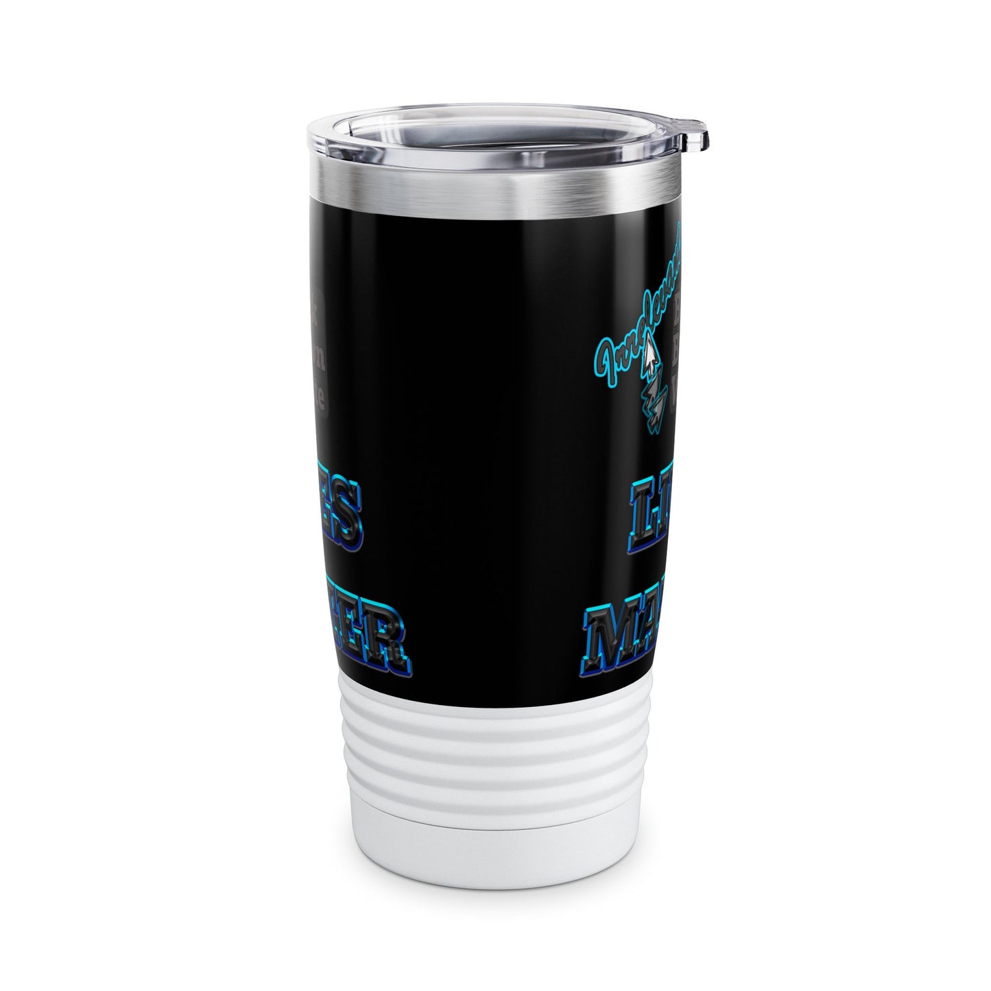 irrelevant - Ringneck Tumbler, 20oz (black)