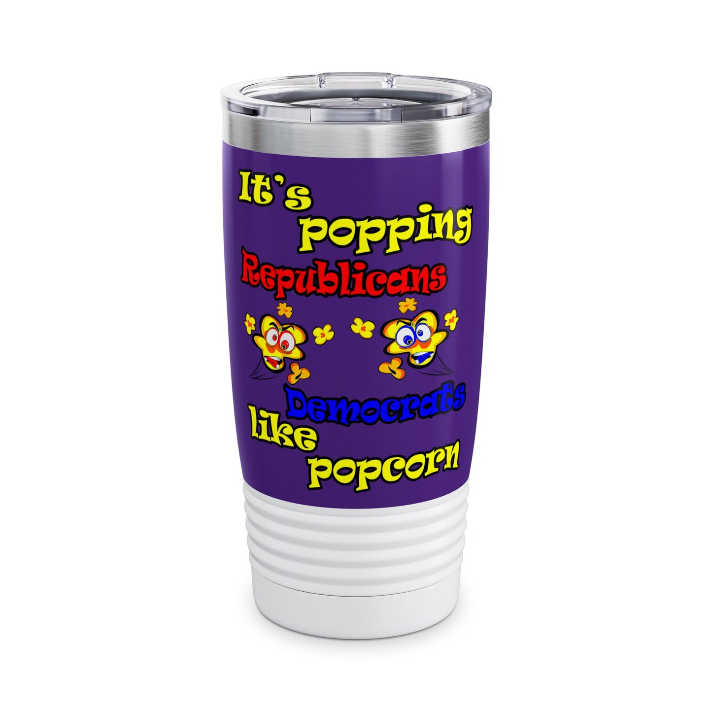 popping like popcorn - Ringneck Tumbler, 20oz (purple)