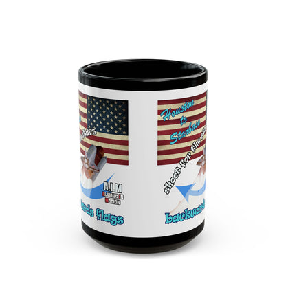 shoot for the stars - Black Mug (white)