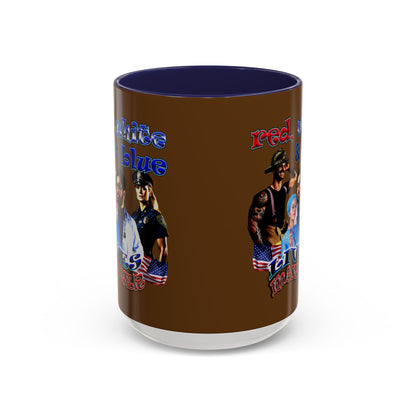 rw&b lives matter - Accent Mug (brown)