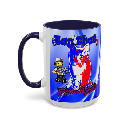 tag that - Accent Mug (blue-white wave)