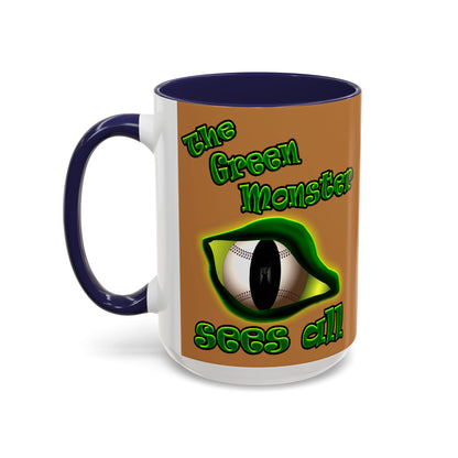 green monster - Accent Mug (light brown)