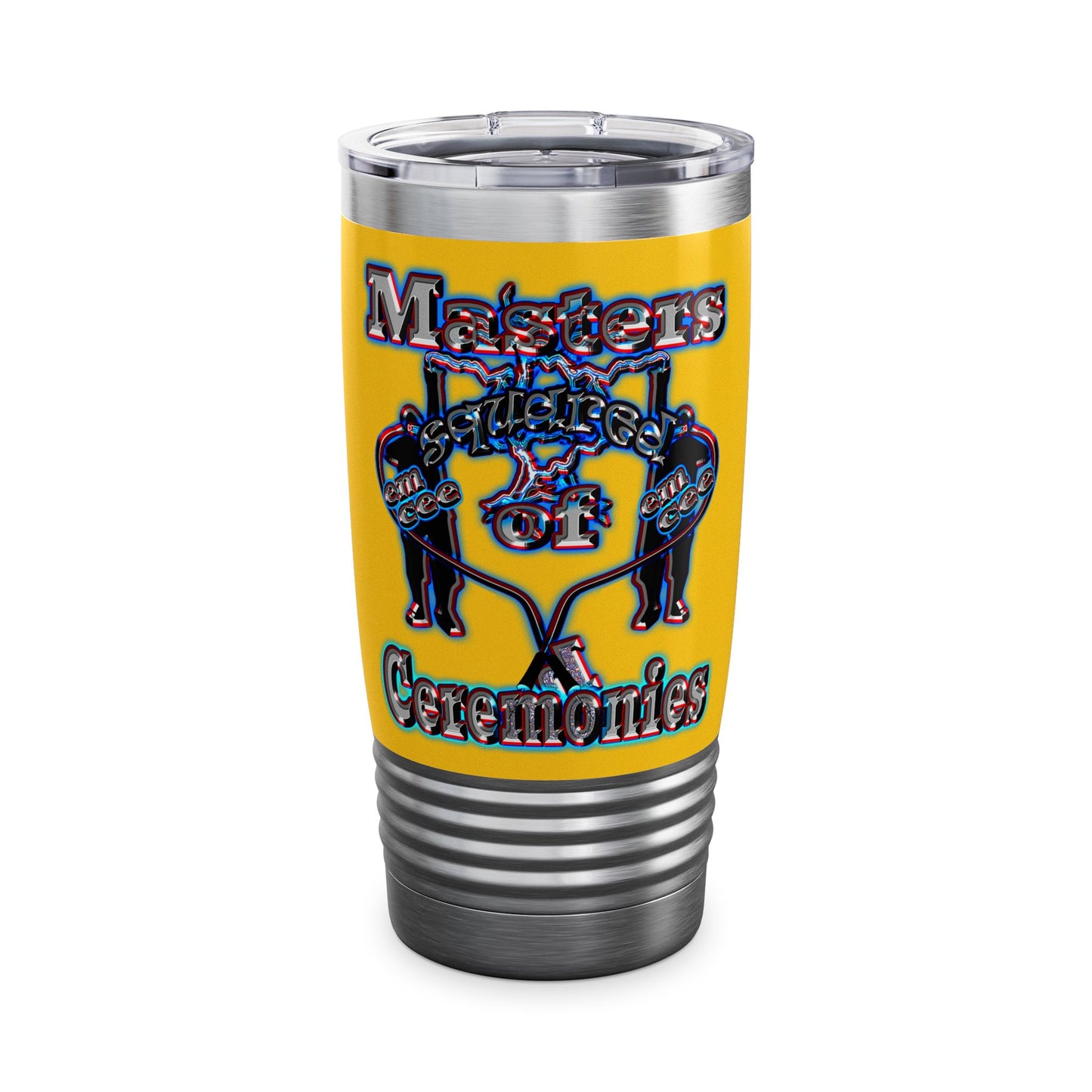 em cee squared - Ringneck Tumbler, 20oz (yellow)