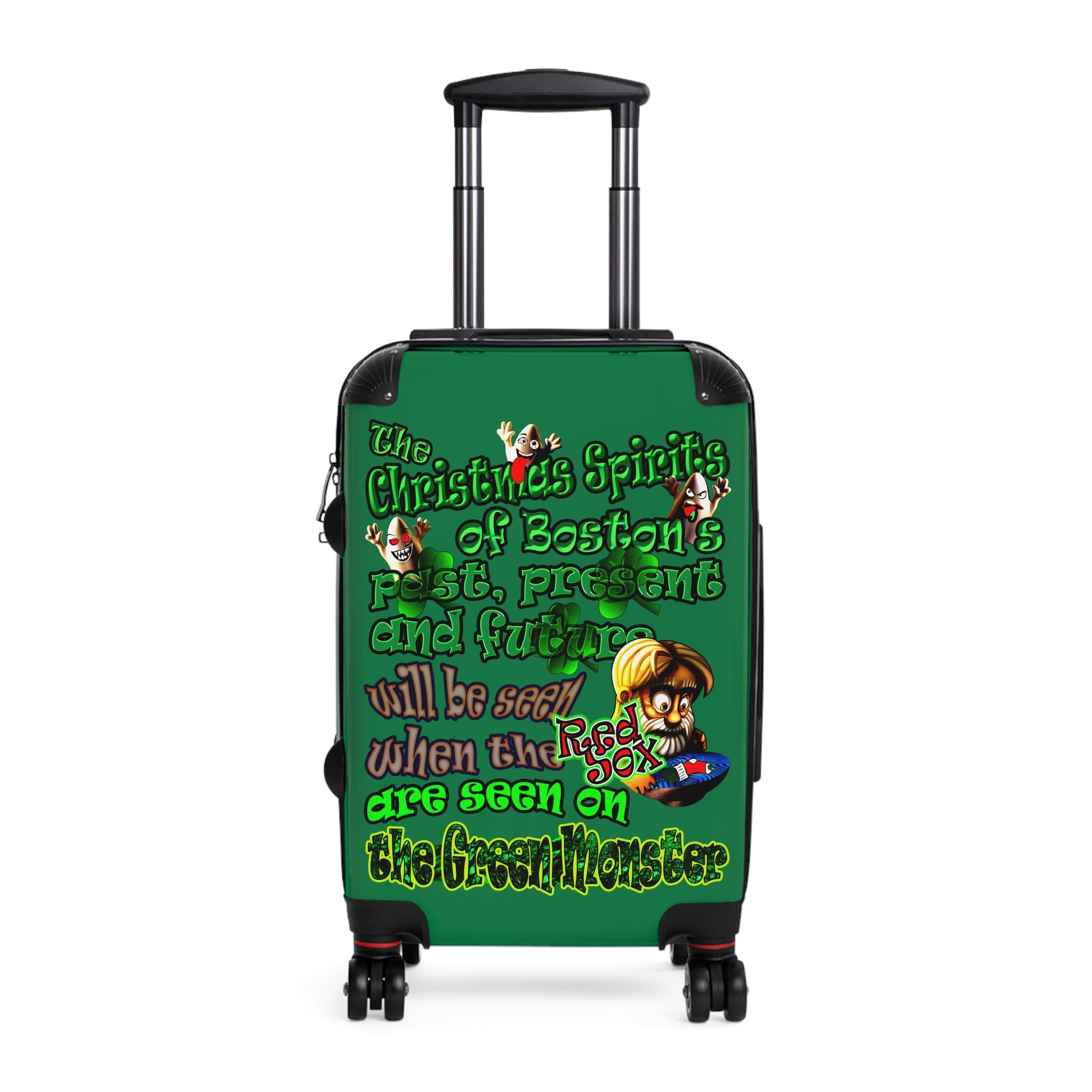 christmas spirits of boston - Suitcase (dark green)