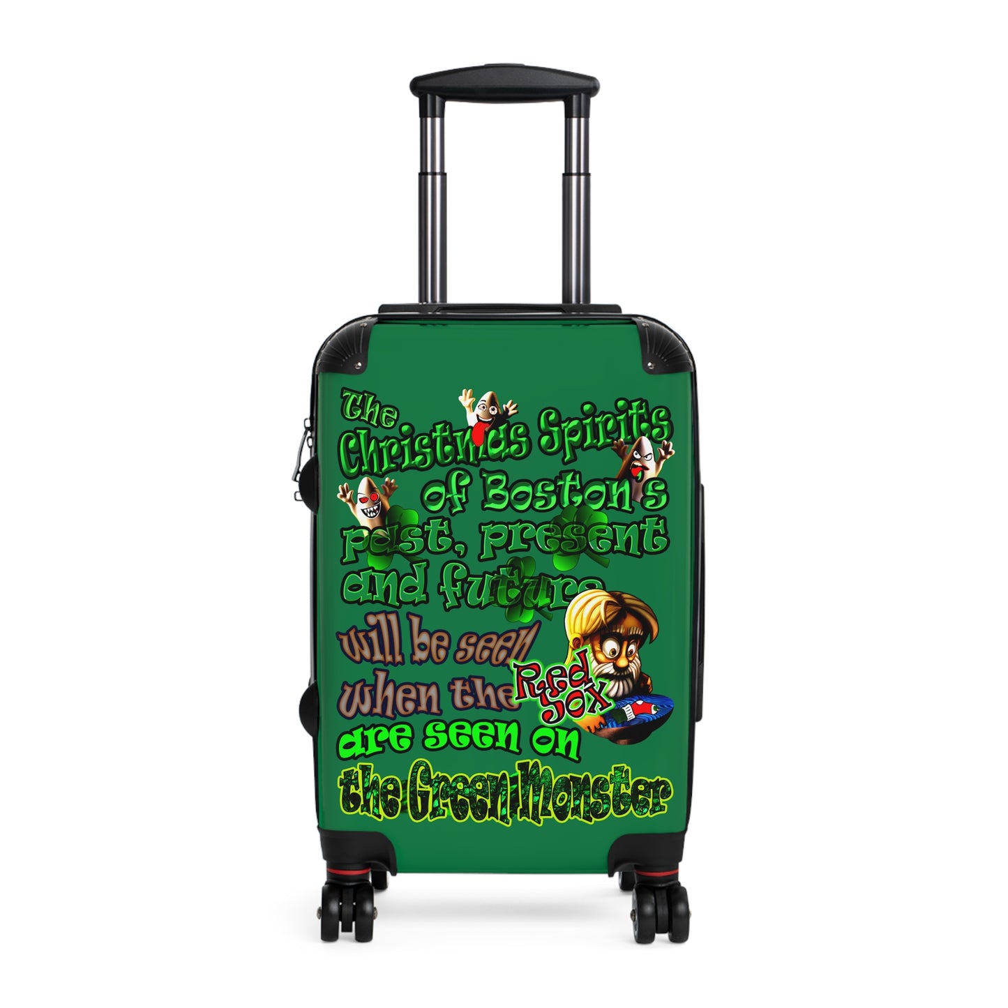 christmas spirits of boston - Suitcase (dark green)