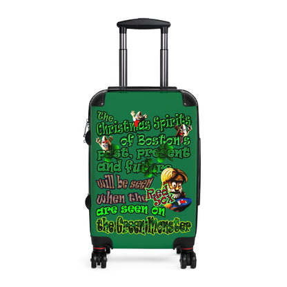 christmas spirits of boston - Suitcase (dark green)