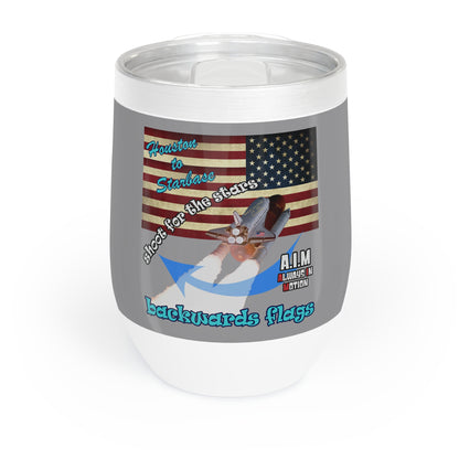 shoot for the stars - Chill Wine Tumbler (grey)