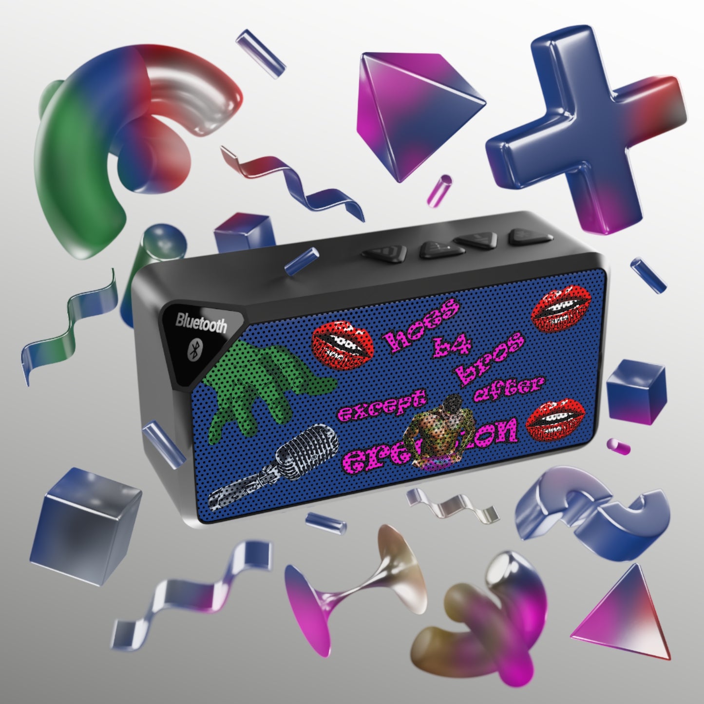 hoes b4 bros - Jabba Bluetooth Speaker (dark blue)