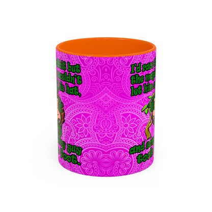 turtle race - Accent Mug (pink swirl)