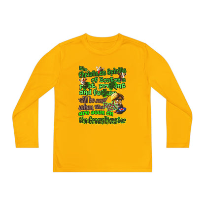 christmas spirits of boston - Youth Long Sleeve Competitor Tee