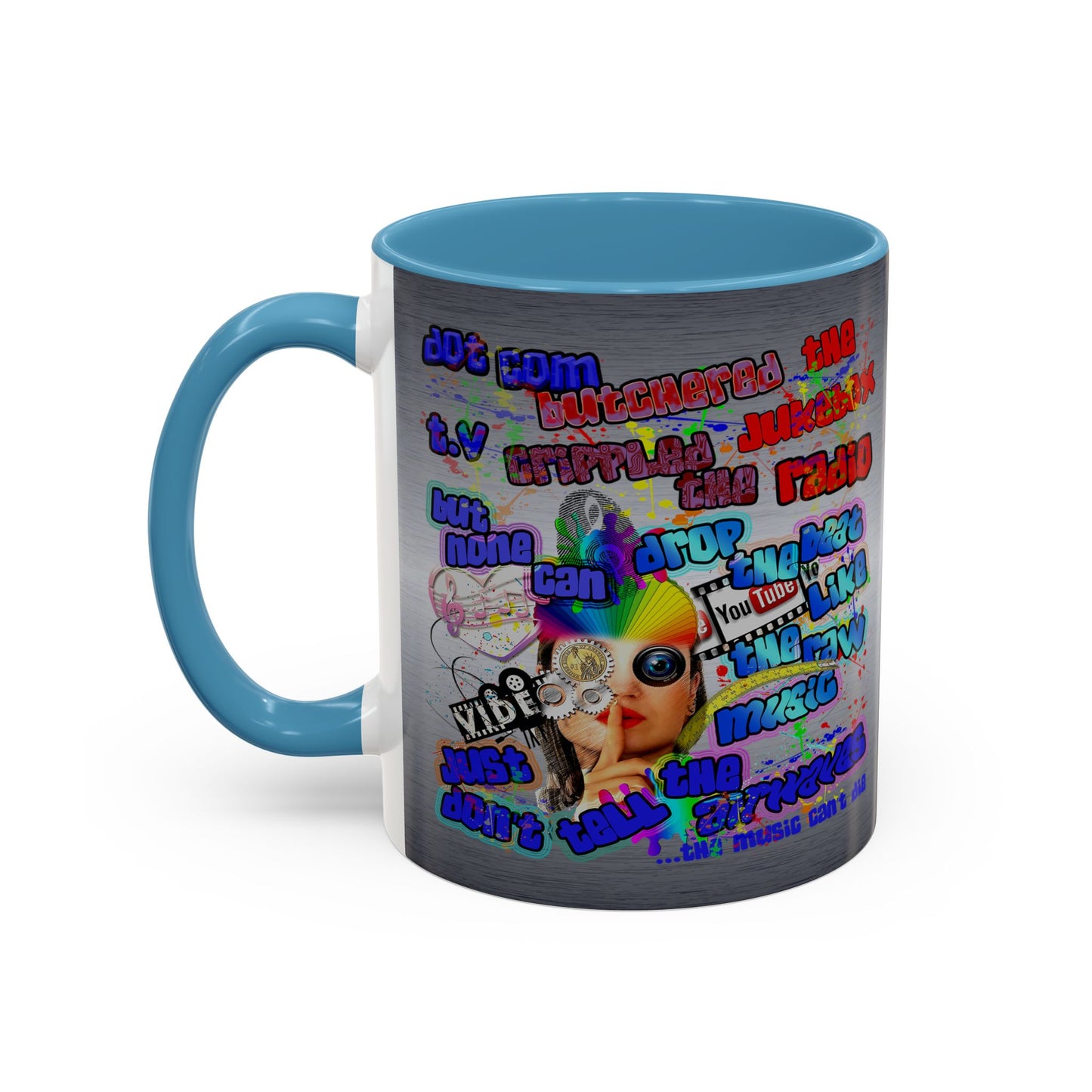 drop the beat - Accent Mug (brushed nickel)