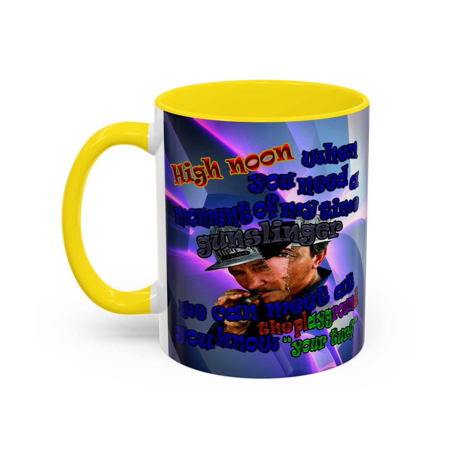 high noon - Accent Mug (grey-pink wave)