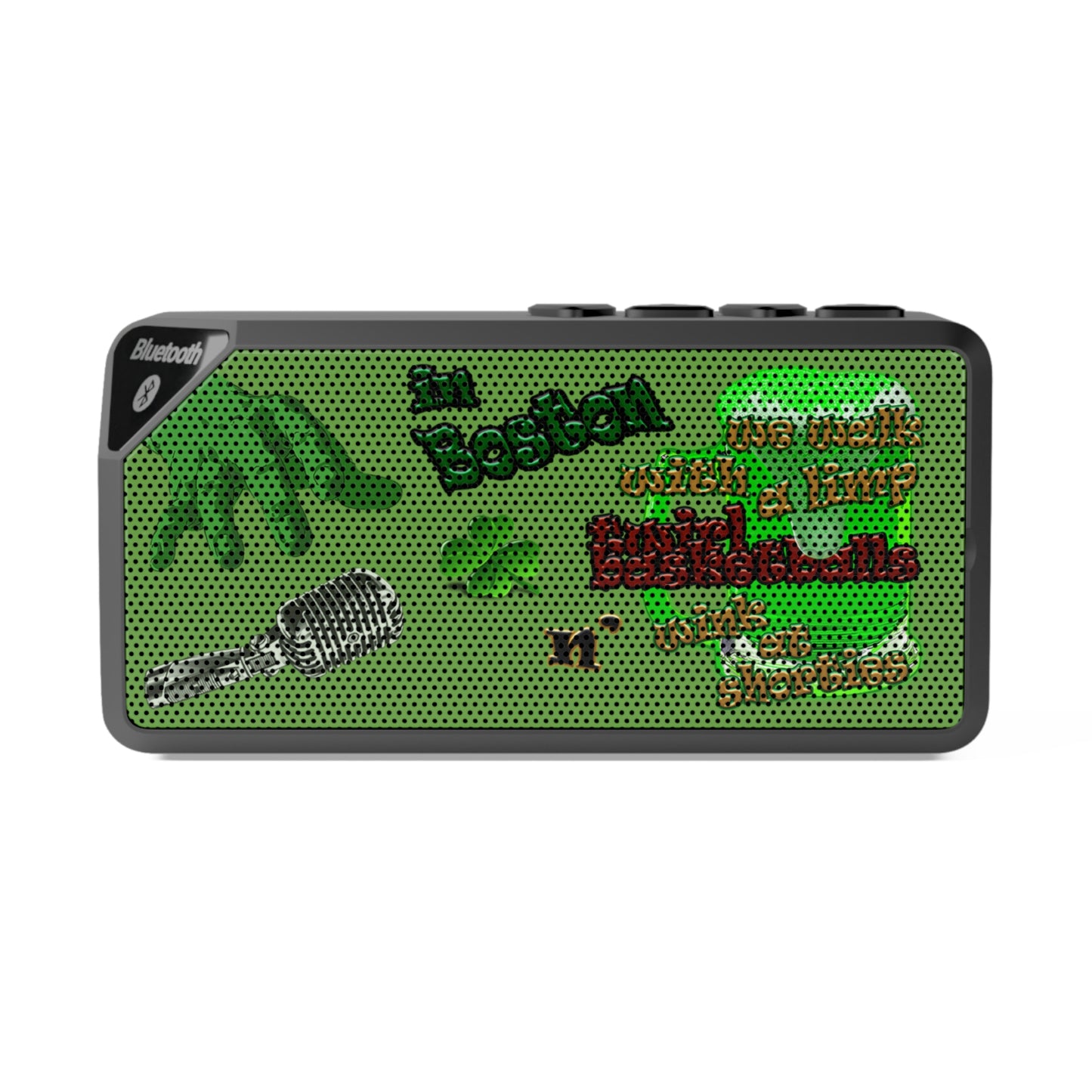 celtics logo - Jabba Bluetooth Speaker (green)