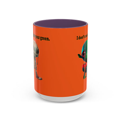 I don't care that your grey - Accent Mug (orange)