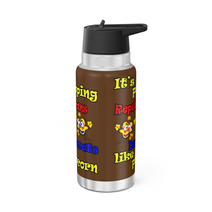 popping like popcorn - Gator Tumbler, 32oz (brown)