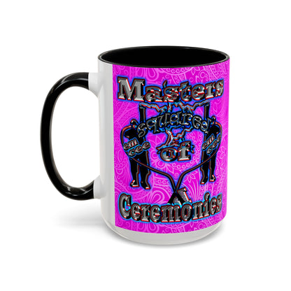 em cee squared - Accent Mug (pink swirl)