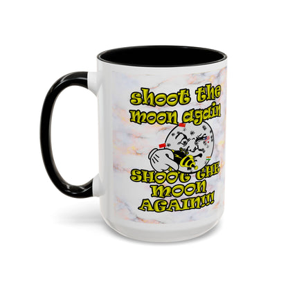 shoot the moon again - Accent Mug (white marble)