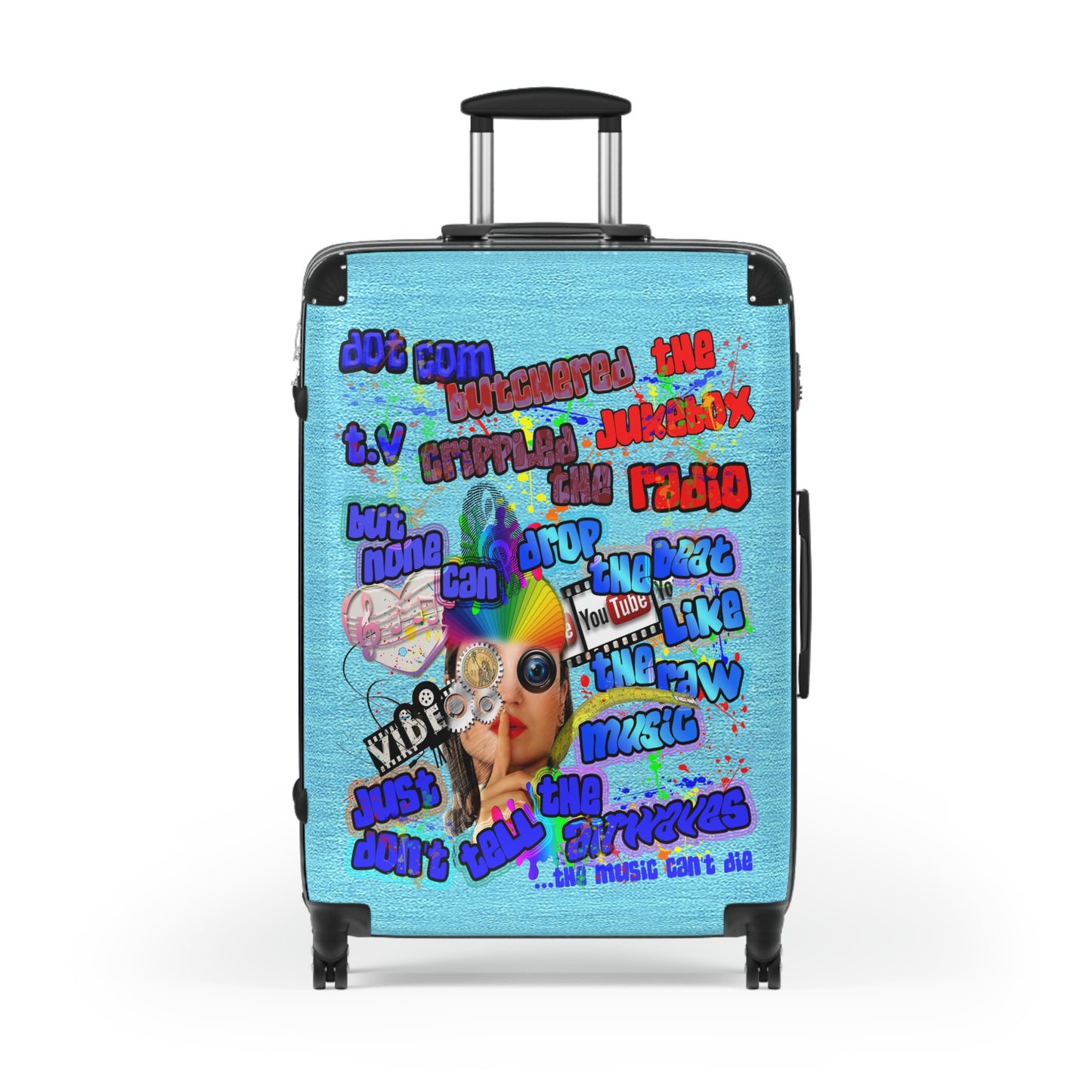 drop the beat - Suitcase (faded blue)