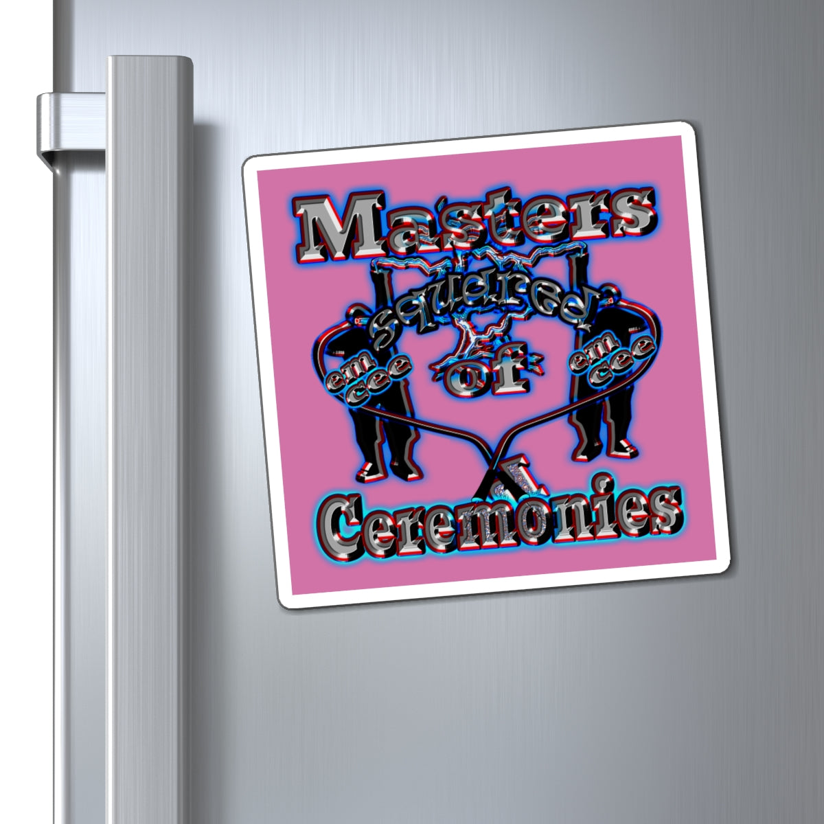 em cee squared - Magnets - (light pink)
