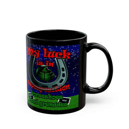 my luck - Black Mug ('snoops' background)