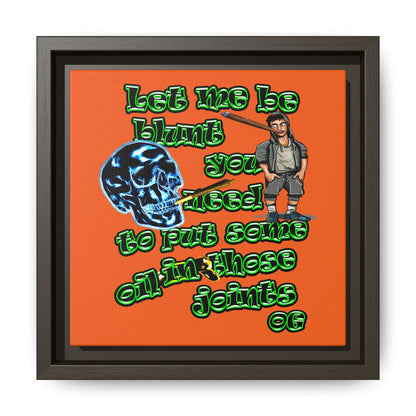 og - framed canvas art (orange)