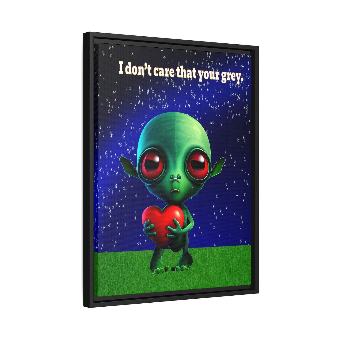 I don't care that your grey - framed canvas art ('snoops' background)