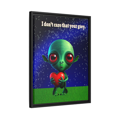 I don't care that your grey - framed canvas art ('snoops' background)