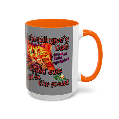 schrodinger's cat - Accent Mug (grey)