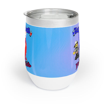 tag that - Chill Wine Tumbler (light blue-purple wave)