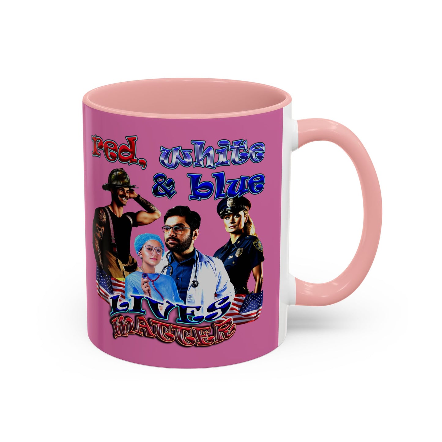 rw&b lives matter - Accent Mug (light pink)