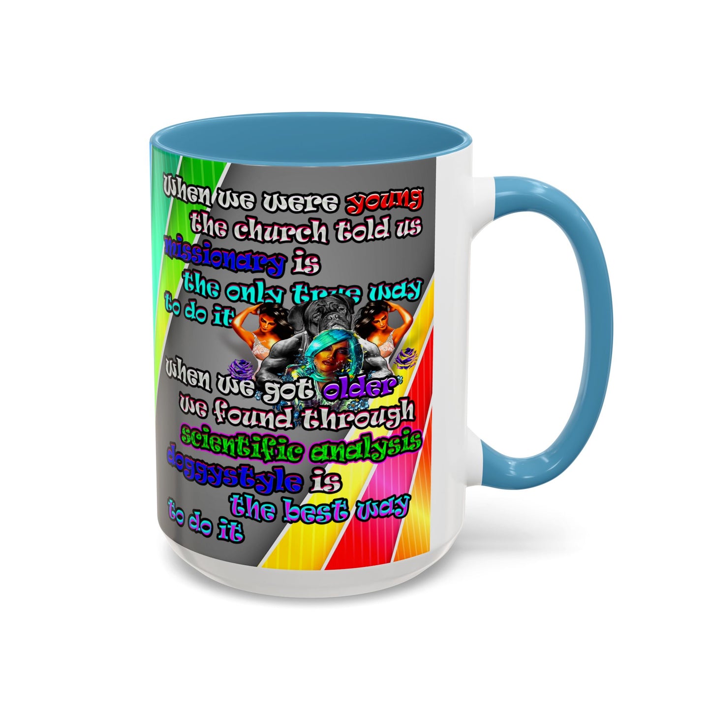doggystyle - Accent Mug (rainbow split)